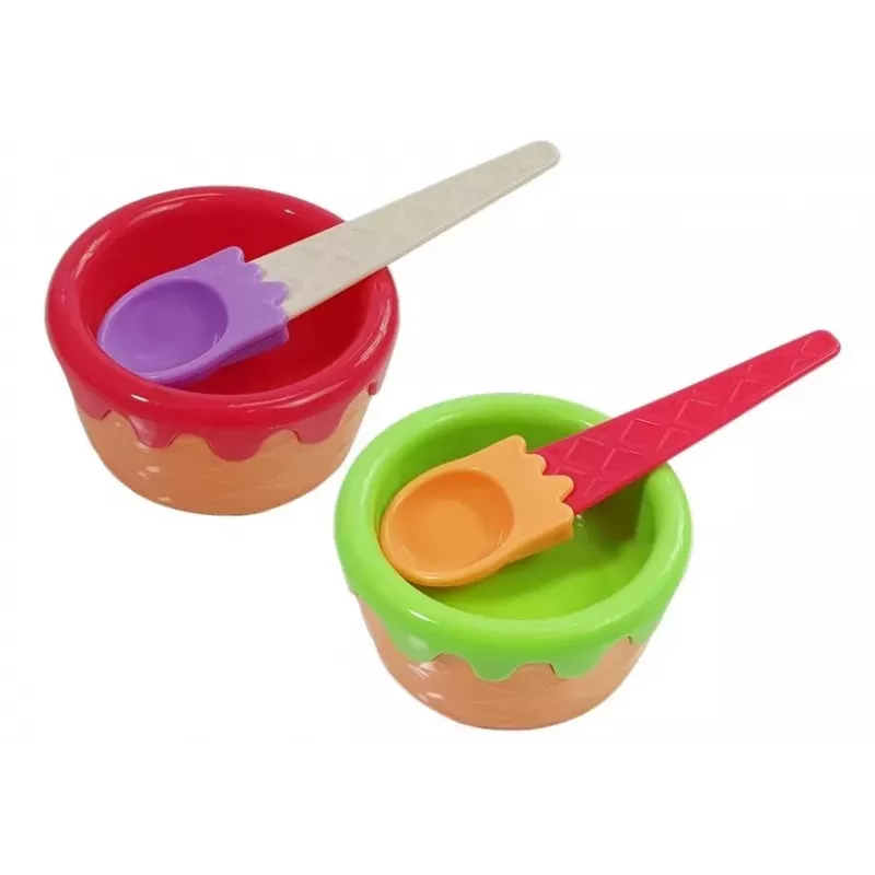 LEAN TOYS Set of Sweets Desserts Ice Cream Cookies Accessories - Pretend Play Food Set