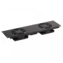 SIGNAL Fan Panel A19-2W for 19 inch Rack 2U 2 Fans 160m³/h 230V Black