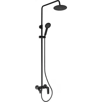 DEANTE Luga Shower Head with Bathtub Faucet, Chrome, Brass, Wall-Mounted, 2-Hole, 150 cm Hose