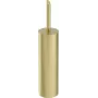 DEANTE Freestanding Toilet Brush Set with Ceramic Holder, White, Chrome Handle, Leman Series