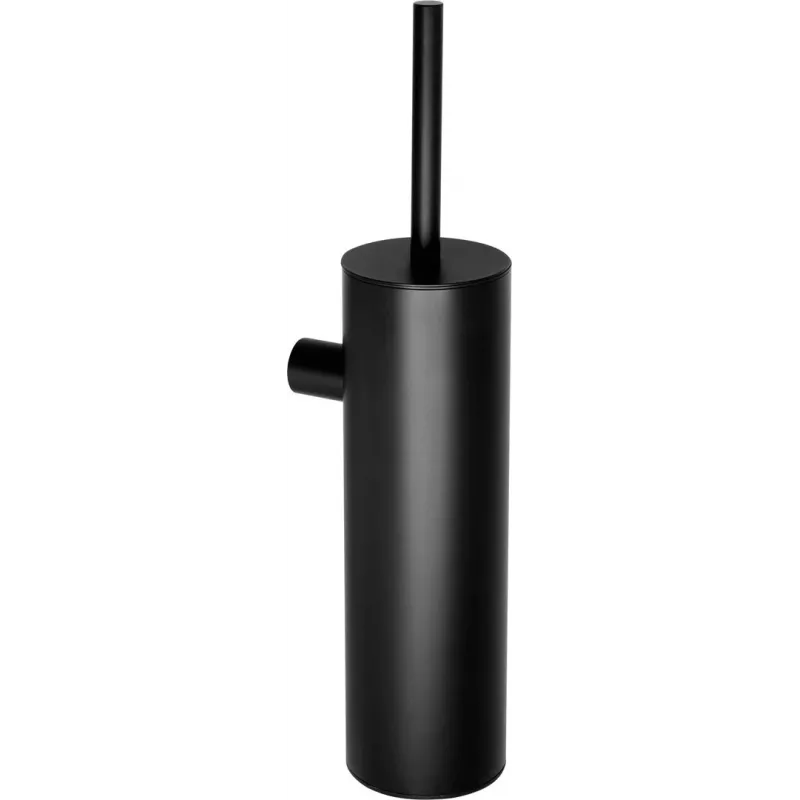 DEANTE Wall-hung Toilet Brush with Ceramic Holder and Stainless Steel Handle, White, Glossy, 38 cm