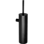 DEANTE Wall-hung Toilet Brush with Ceramic Holder and Stainless Steel Handle, White, Glossy, 38 cm