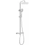 DEANTE Showerhead with Thermostatic Mixing Valve - Arnika Nero, Matte Black, Rain Shower 250 mm