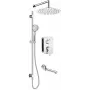 DEANTE Concealed Shower Set with Mixer BOX Hiacynt Chrome