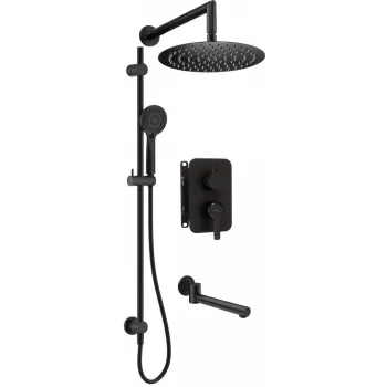 DEANTE Concealed Shower Set with Mixer BOX Hiacynt Chrome