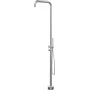DEANTE Floor-Standing Garden Shower Column with Foot Rinse, Brushed Stainless Steel AISI 304, 2 Outlets, 2150 mm