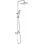 DEANTE Rain Shower with Shower Faucet, Matte Black, 250mm Rain Head