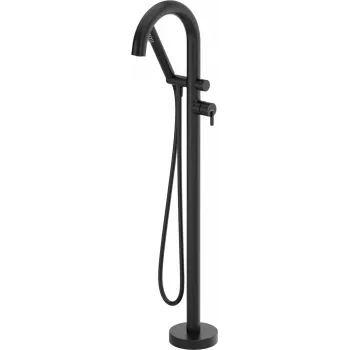 DEANTE Freestanding Bath Faucet with Shower Set - Floor-Mounted Chrome Single-Lever Mixer with Hand Shower