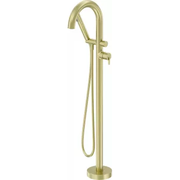 DEANTE Freestanding Bath Faucet with Shower Set - Matte Black, Single-Lever, Brass