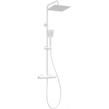 DEANTE Arnika Showerhead with Thermostatic Shower Mixer, Matte Black