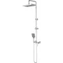 DEANTE Showerhead with Mixer Tap - Single-Lever Wall-Mounted Chrome Shower Set with 150 cm Hose