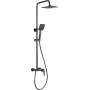 DEANTE Arnika Nero Concealed Shower Set with Rain Shower and Faucet, Matte Black