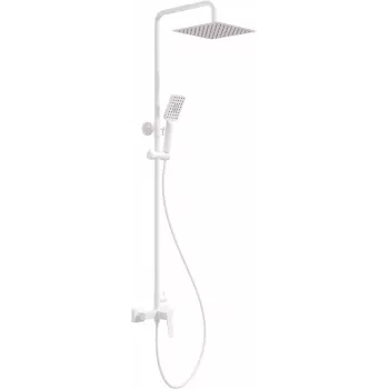 DEANTE Rain Shower System with Single-Lever Mixer, Round 250 mm, Black Matte