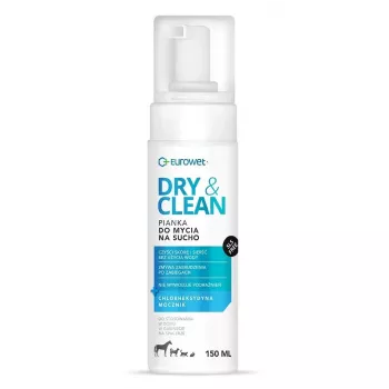 EUROWET Dry & Clean Waterless Cleaning Foam for Dogs and Cats - 150 ml