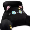 LEAN TOYS Backrest Armchair Back Support for Armchair Bed Cat Black 60 x 40 cm