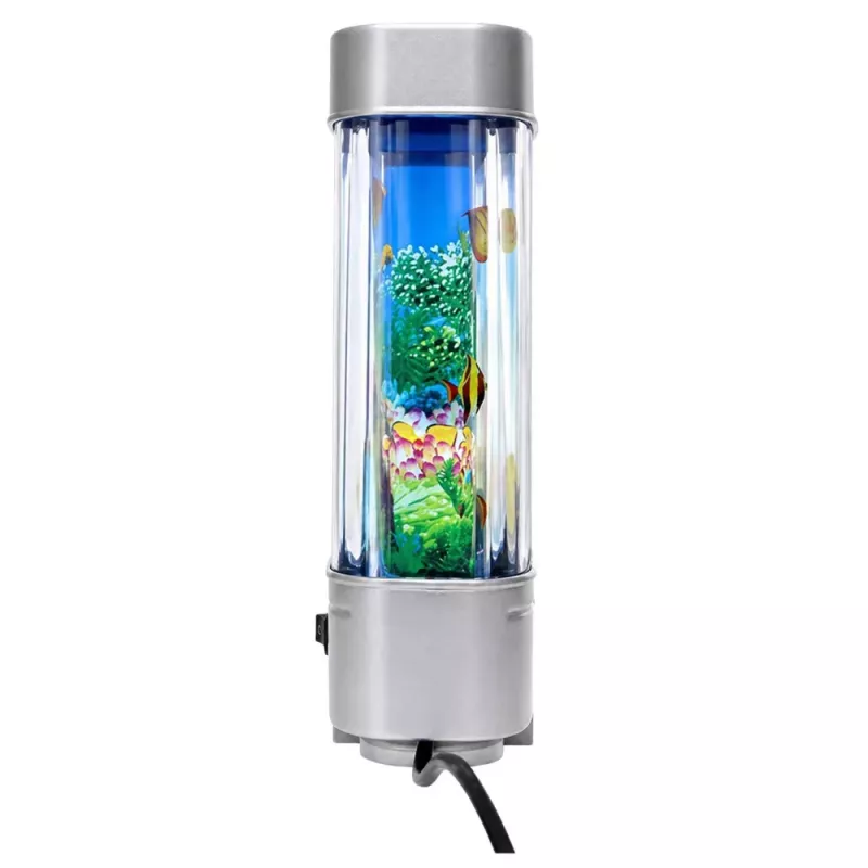 LEAN Artificial Decorative Aquarium LED Night Light 3D Fish Moving Colorful