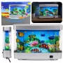 LEAN Artificial Decorative Aquarium LED Night Light 3D Fish Moving Colorful