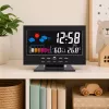 LEAN Digital Clock with Indoor Thermometer and Hygrometer LED Weather Station