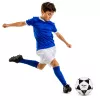 LEAN TOYS Training Football for Grass Field Black and White Milasa 22cm Size 5