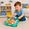 LEAN TOYS Interactive Panel Driving Simulator Car Lights Sounds Blue