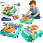 LEAN TOYS Interactive Panel Driving Simulator Car Lights Sounds Blue