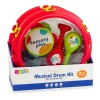 LEAN TOYS Musical Instruments For Children Drum Rattles Tambourine Castanets