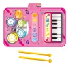 LEAN TOYS Interactive Musical Dance Mat Educational Drums Piano 2 in 1