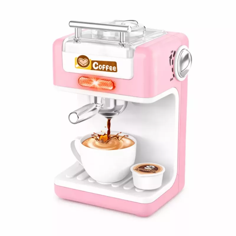 LEAN TOYS Set of Small Household Appliances for Children: Battery-Powered Kitchen Machines with Lights and Sounds