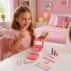 LEAN TOYS Beauty Set Children's Cosmetics Box Pink Unicorn 72 pcs.