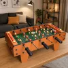 LEAN TOYS Table Football Arcade Game Mini Wooden Game Table 50x25 cm