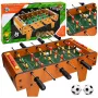 LEAN TOYS Table Football Arcade Game Mini Wooden Game Table 50x25 cm