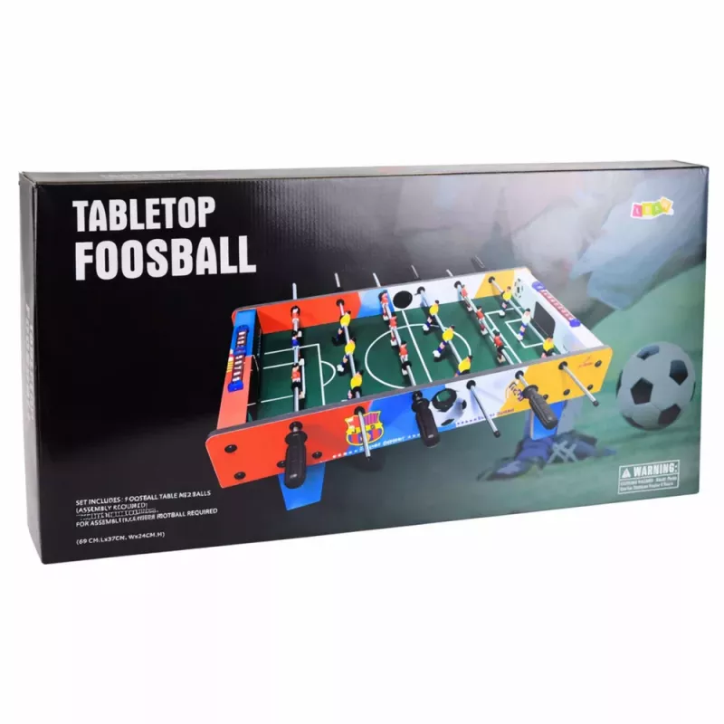 LEAN TOYS Mini Table Football Skill Game Table 2 Balls Football 69 cm