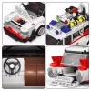 LEAN TOYS Building Blocks Car Ghost Bus White 631 pcs.