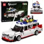 LEAN TOYS Building Blocks Car Ghost Bus White 631 pcs.