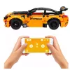 LEAN TOYS RC Car Remote Controlled Construction Blocks Orange 545 pcs.