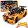 LEAN TOYS RC Car Remote Controlled Construction Blocks Orange 545 pcs.