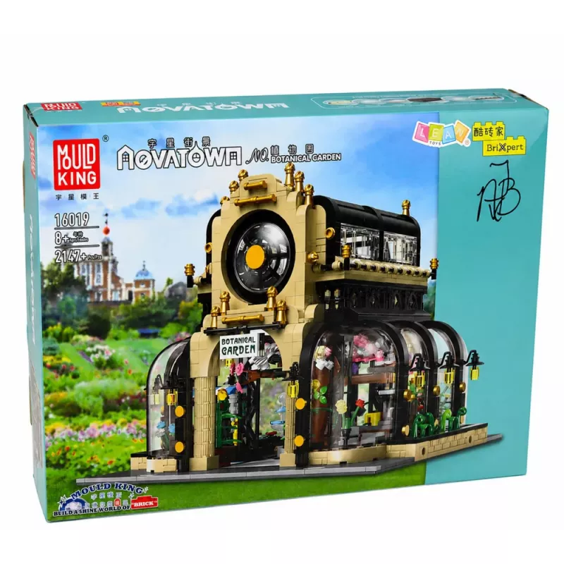 LEAN TOYS Building Blocks Botanical Garden Orangery with LED Light 2147 Pieces
