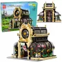 LEAN TOYS Building Blocks Botanical Garden Orangery with LED Light 2147 Pieces