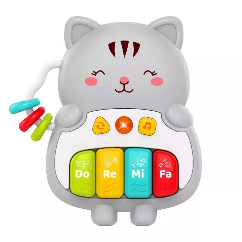 LEAN TOYS Musical Toy Kitten Piano Educational For Toddlers Melodies Sounds