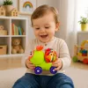 LEAN TOYS Interactive Bee Sensory Car Toy for Toddlers Green