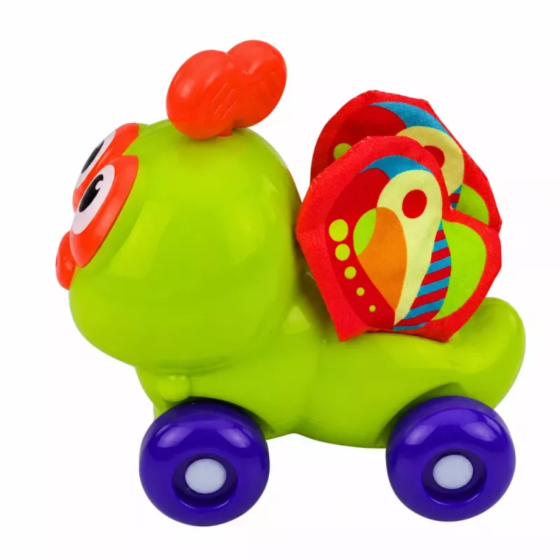 LEAN TOYS Interactive Bee Sensory Car Toy for Toddlers Green