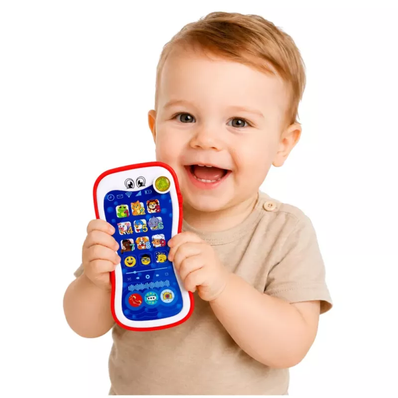 LEAN TOYS Interactive Educational Phone For Toddlers Animal Sounds Lights