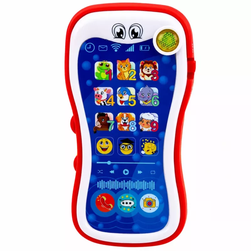 LEAN TOYS Interactive Educational Phone For Toddlers Animal Sounds Lights