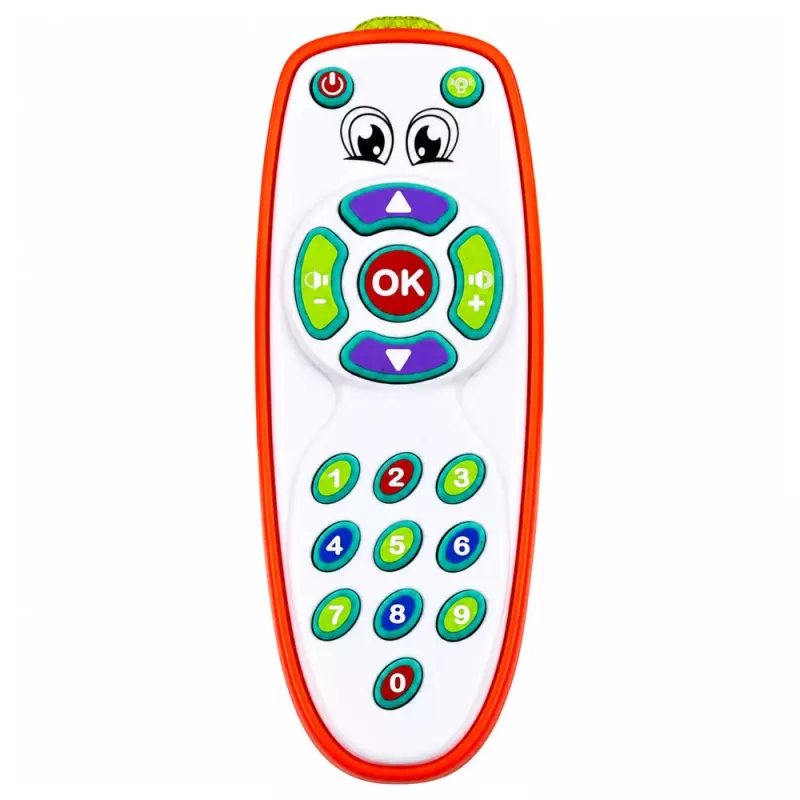 LEAN TOYS Interactive Educational Remote Control for Toddlers with Adjustable Lights and Sound