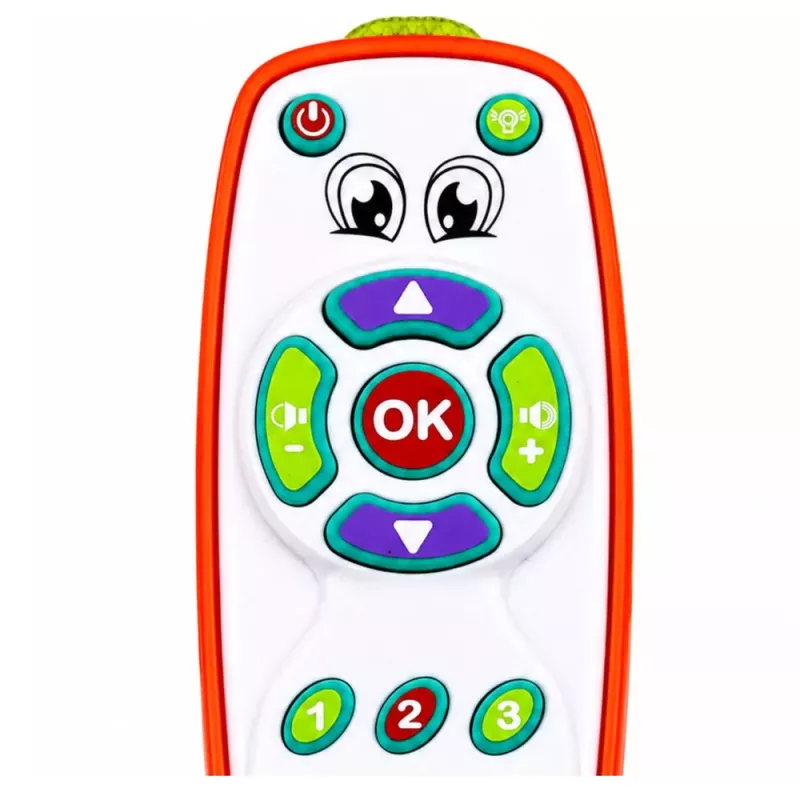 LEAN TOYS Interactive Educational Remote Control for Toddlers with Adjustable Lights and Sound