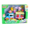 LEAN TOYS Ice Cream Shop Car With Motorized Girl Figure Desserts Blocks Set