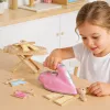 LEAN TOYS Ironing Set Iron with Vibration Light Sounds Accessories