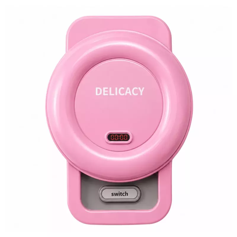 LEAN TOYS Waffle Maker for Kids - Waffles with Color Changing Lights and Sounds - Pink
