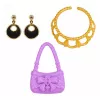 LEAN TOYS Anlily Doll in Pink Dress, Purse, Jewelry, Accessories Set