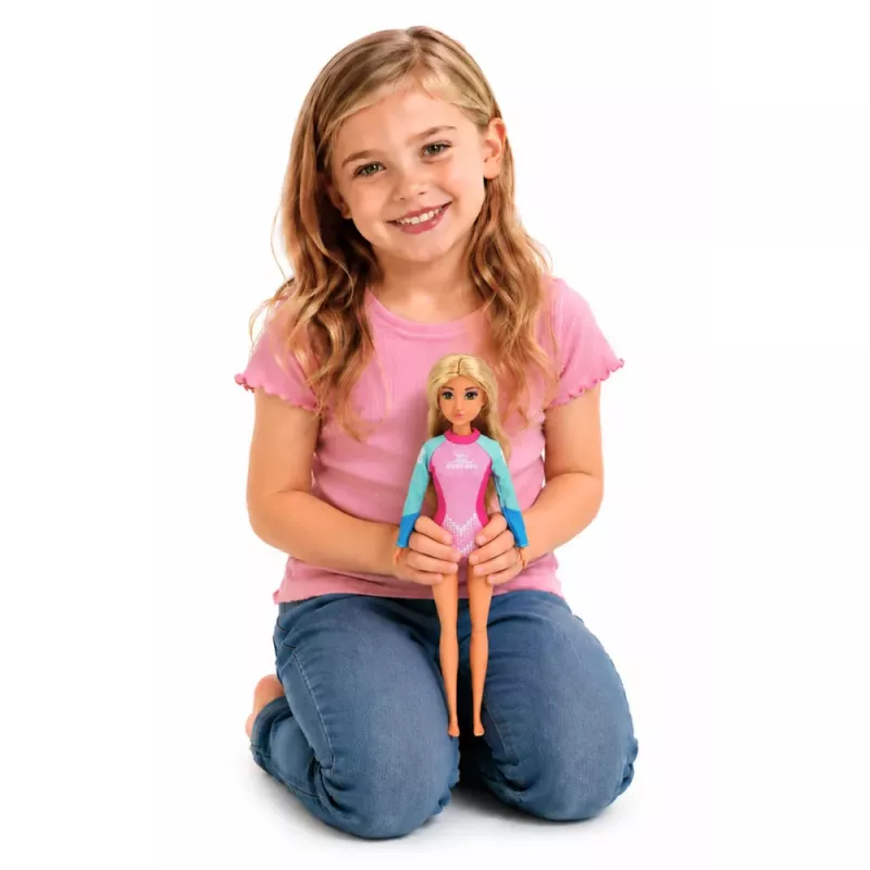 LEAN TOYS Anlily Surfer Doll in Wetsuit with Surfboard Accessories Set